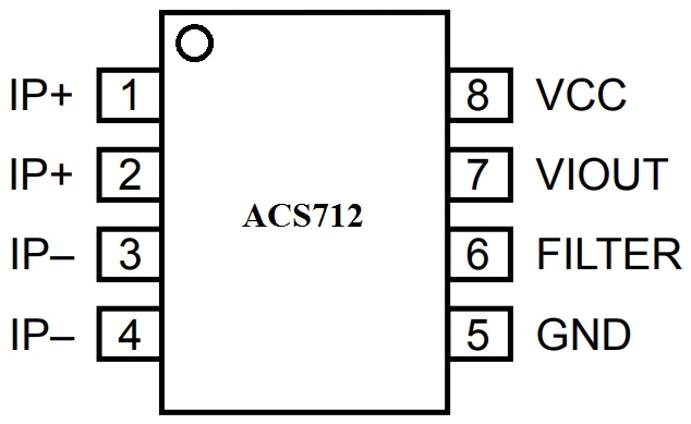 ACS712电流传感器与Arduino ACS712引脚图接口