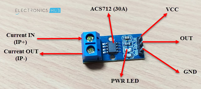 接口ACS712电流传感器Arduino ACS712引脚